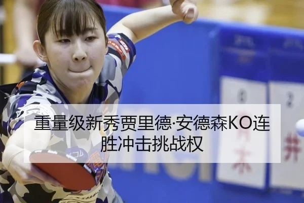 重量级新秀贾里德·安德森KO连胜冲击挑战权