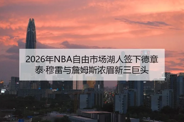 2026年NBA自由市场湖人签下德章泰·穆雷与詹姆斯浓眉新三巨头